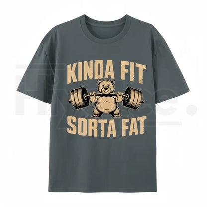 "Weightlifting Bear" – Funny Heavyweight Oversized Gym Graphic Top