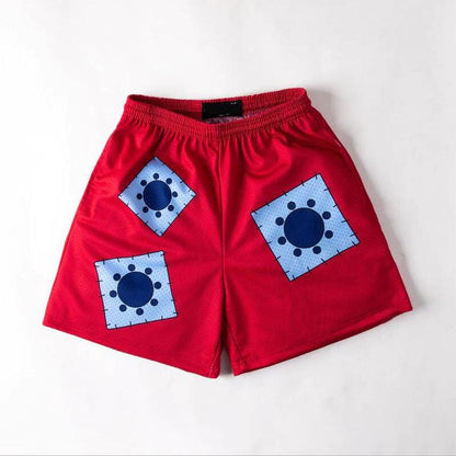 Men's Beach Short Trunks Summer Casual Shorts Gym Sport Quick Dry Mesh Shorts Running Basketball Shorts For Male Mesh Breathable Pants with Elastic Waist Drawstring and Pockets