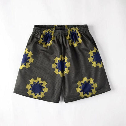 Men's Beach Short Trunks Summer Casual Shorts Gym Sport Quick Dry Mesh Shorts Running Basketball Shorts For Male Mesh Breathable Pants with Elastic Waist Drawstring and Pockets